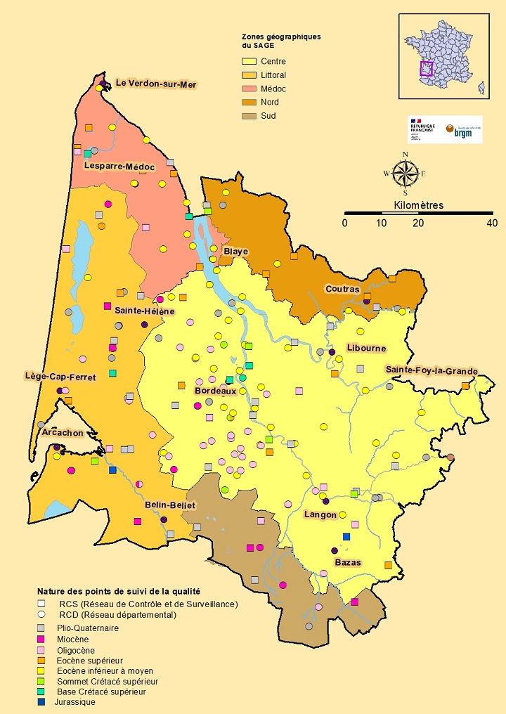 localisation points quantité