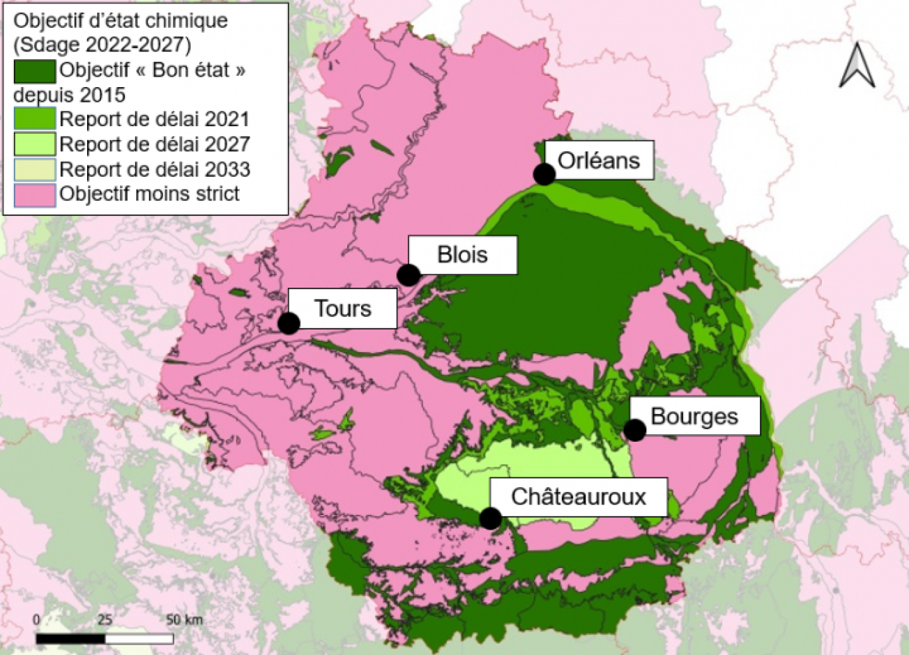 Objectif d’état chimique des masses d’eau souterraines (Sdage 2022-2027)