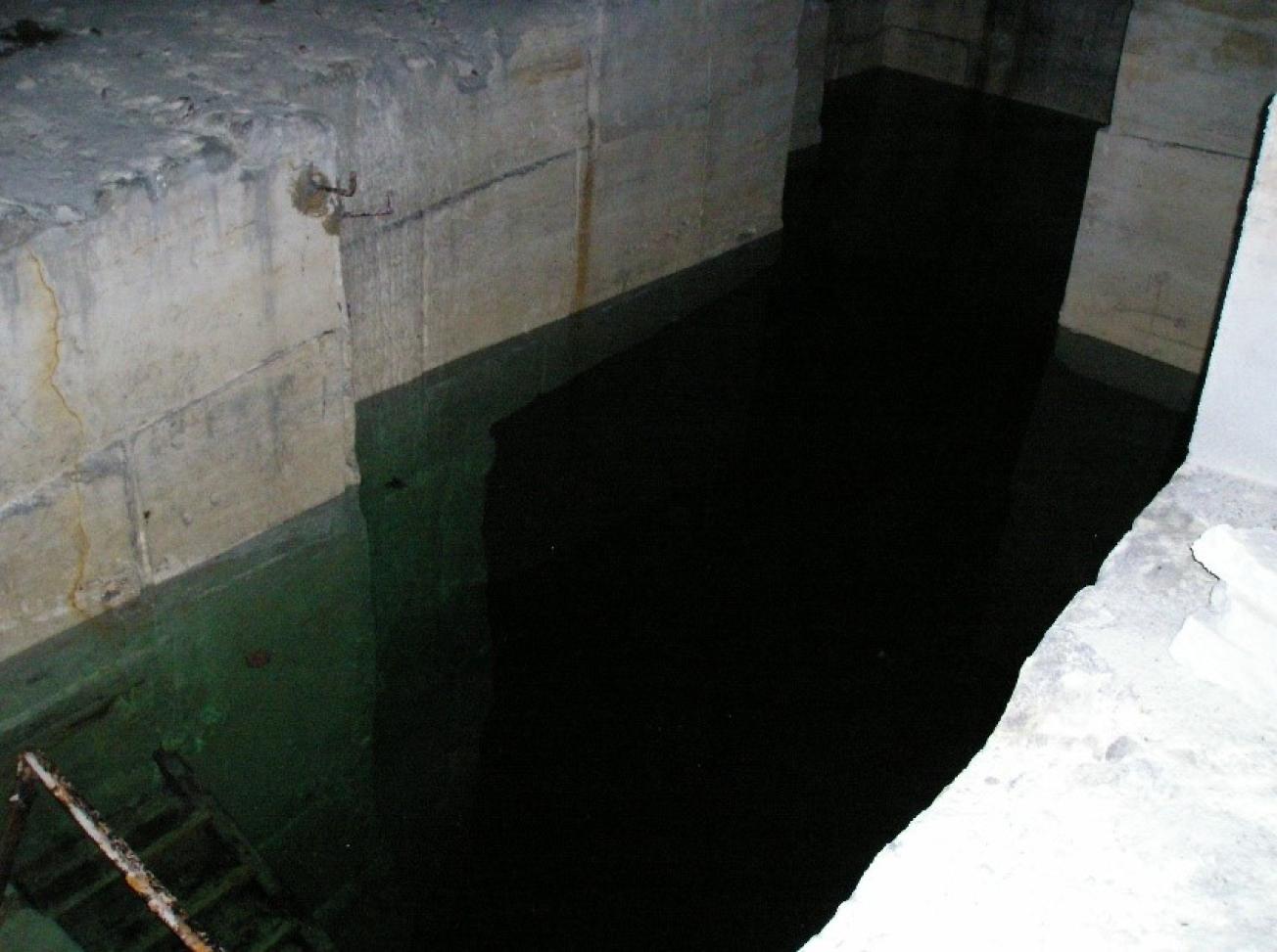 Figure 6 - Photo de l'étage du Cressant ennoyé (©BRGM 2007