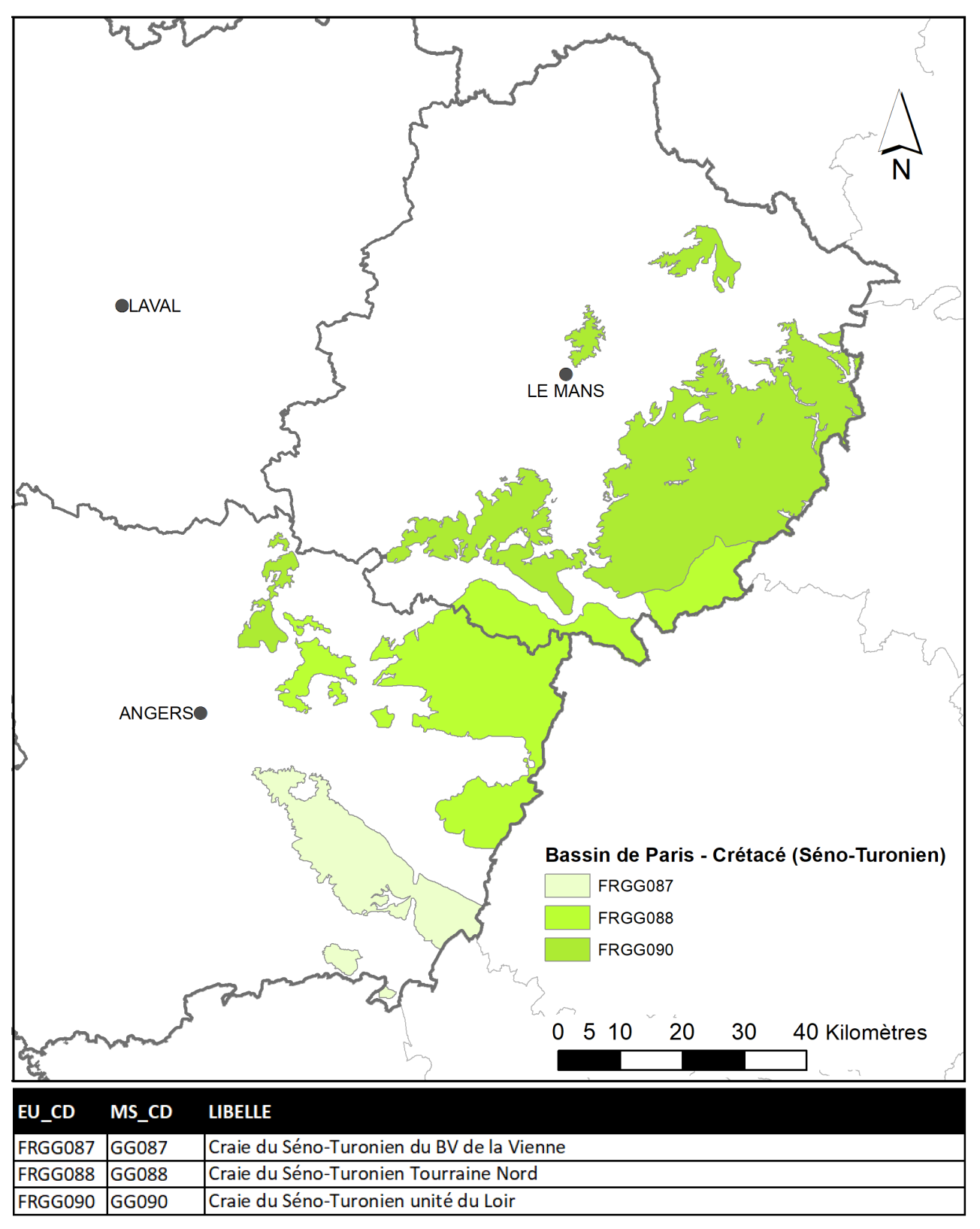 MESO - Bassin de Paris, Crétacé - Séno-Turonien (VEDL2019)