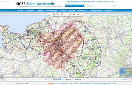 Extension du modèle géologique du Tertiaire du Bassin Parisien