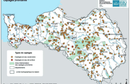 Captages prioritaires (eaux souterraines et de surface) pour la mise en place de programme d’action - SDAGE 2022-2027 (AESN)