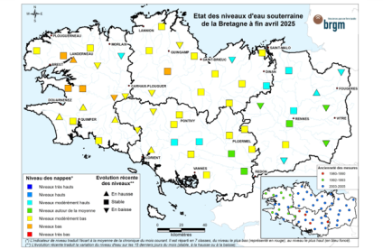 Bulletin situation nappe Bretagne fin avril 2025