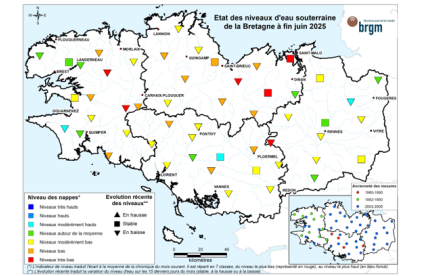 Bulletin situation nappe Bretagne fin juin 2025