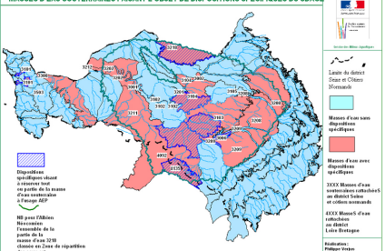 Masses d'eau faisant l'objet d'une gestion spécifique 