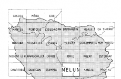 Feuilles topographiques IDF