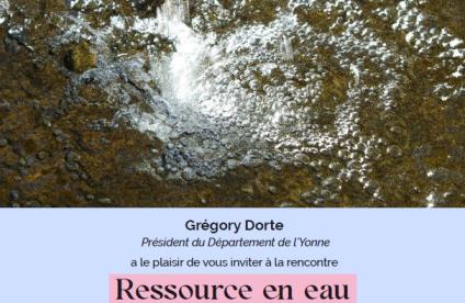Invitation à la rencontre Ressource en eau : connaître, quantifier, anticiper