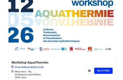 Invitation à l'atelier Aquathermie - 12 mai 2026 à Paris