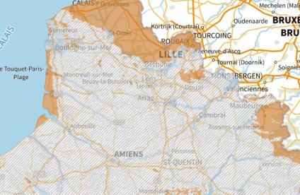 Entités BDLISA Niv. 1 - Bassin Artois Picardie