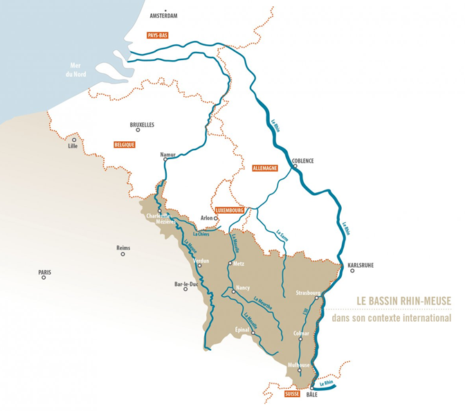 Le bassin Rhin-Meuse dans son contexte international