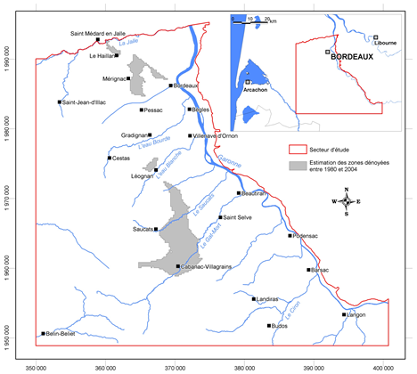 Emprise modèle Oligocène