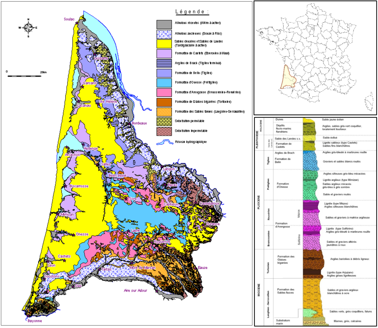 Géologie du Triangle landais