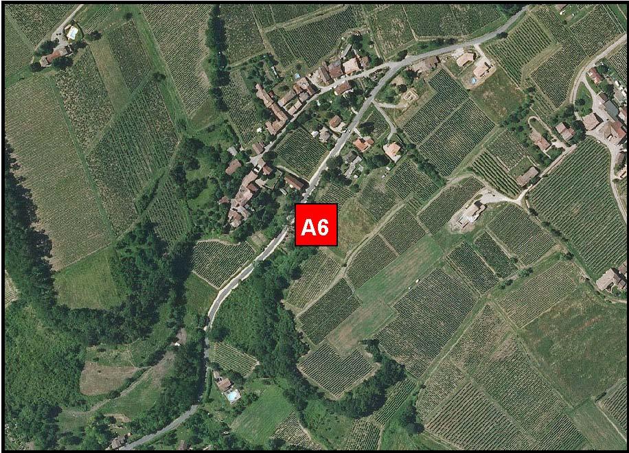 Localisation de l'arrêt "Falaise d'huîtres fossiles et source" (commune de Sainte-Croix-du-Mont)