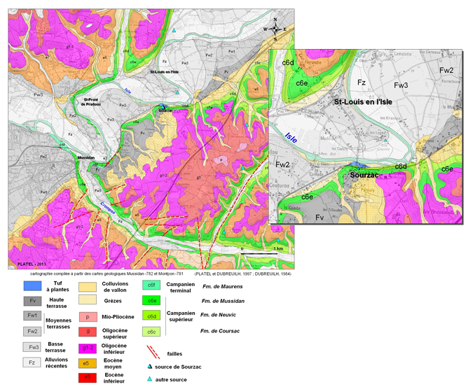 Contexte géologique local sur le secteur de Sourzac