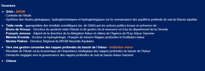 Programme restitution Gaia