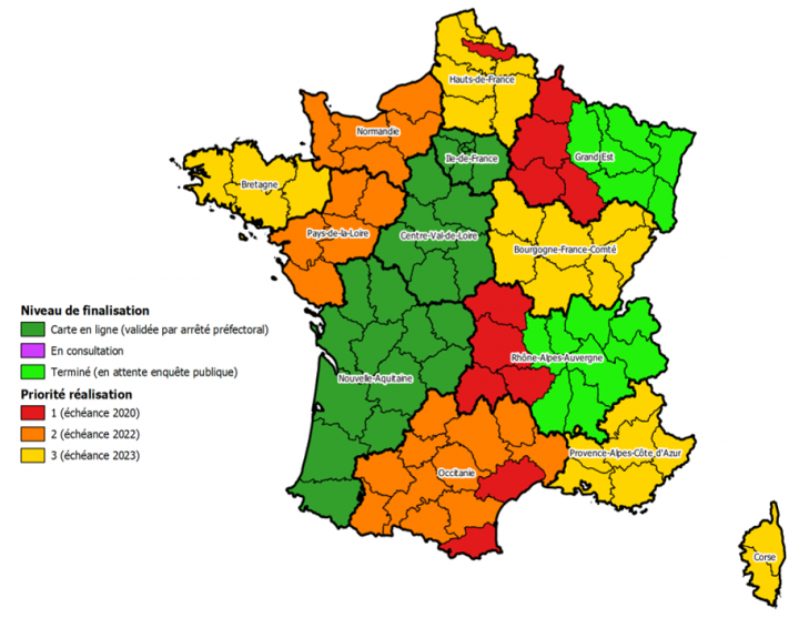 Priorisation des territoires pour finaliser la couverture nationale par les cartes GMI réviséespar les cartes GMI révisées