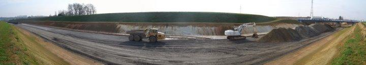 Profil d’altération mis en valeur par les travaux sur la N12 au nord-ouest de Rennes