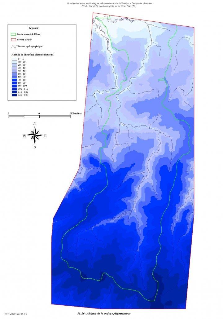 Carte piézométrique du bassin versant de l’Horn (BRGM/RP-52731-FR)