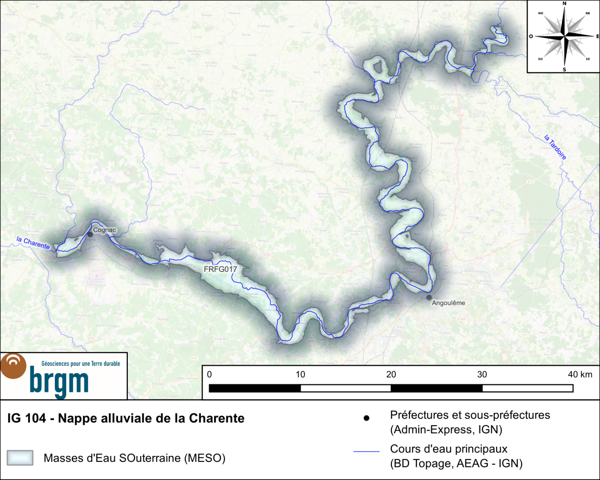 Carte de l'IG 104