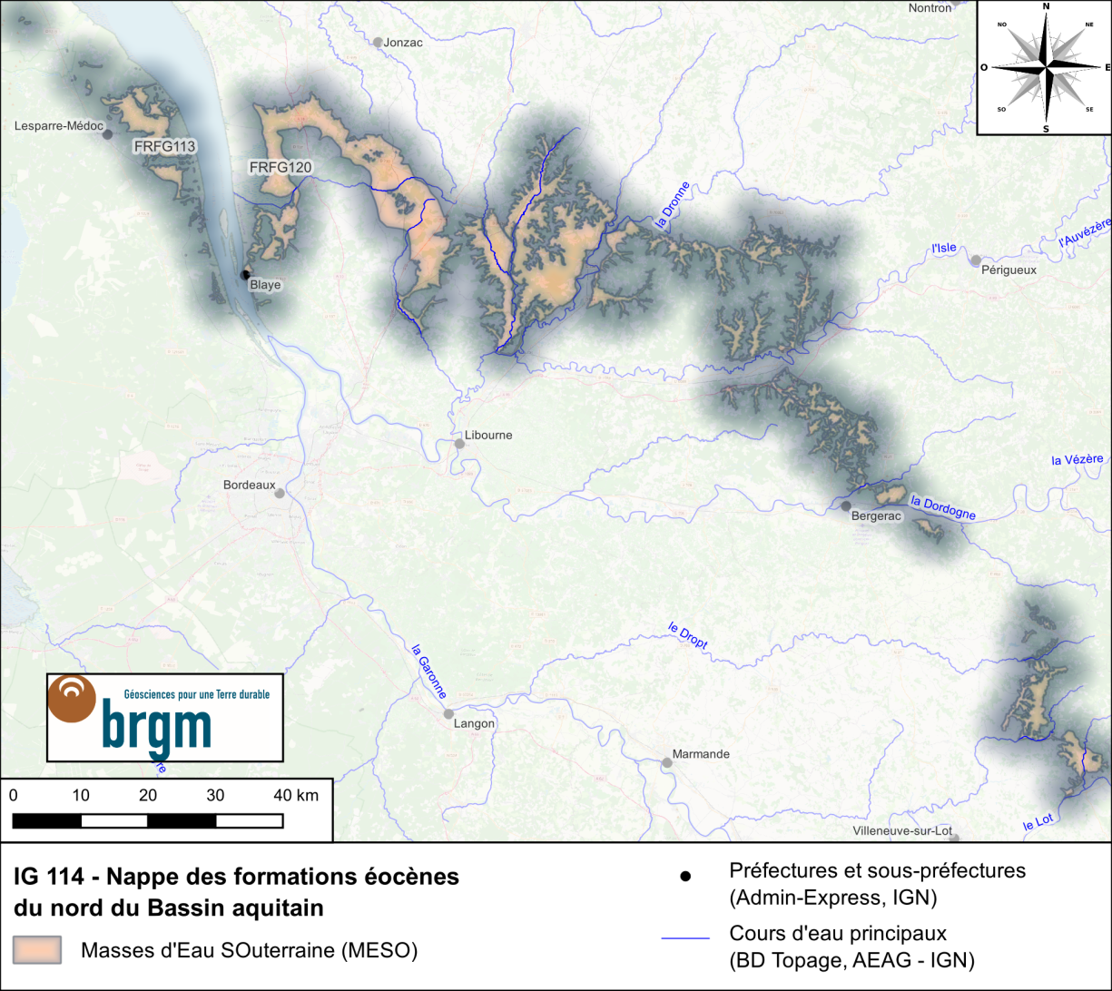 Carte de l'IG 114