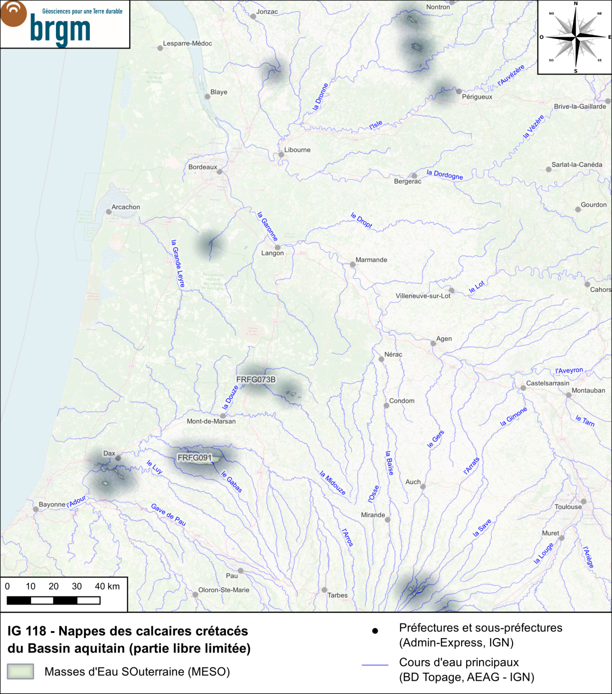 Carte de l'IG 118