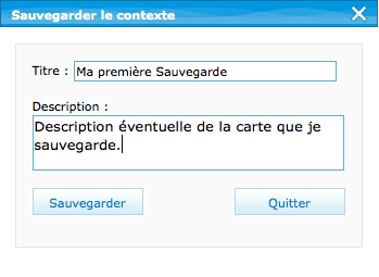 Sauvegarder contexte