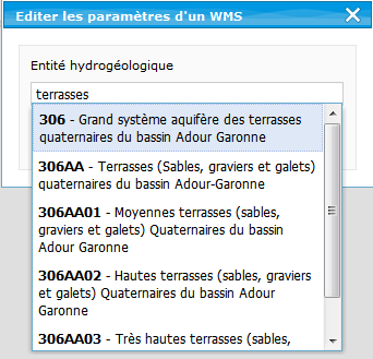 Recherche d’entité par un terme de son nomSIGES Recherche d’entité par un terme de son nom