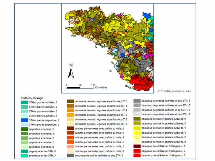 Extrait de la carte de sectorisation des masses d’eau souterraines du bassin Loire-Bretagne (BRGM/RP-54830-FR)