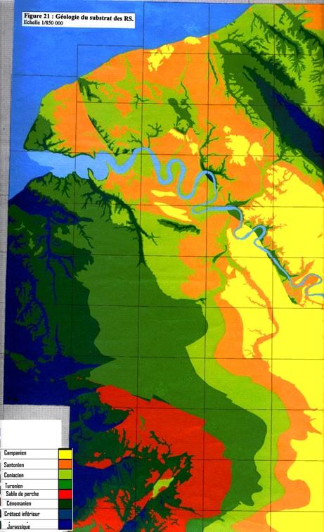 Ecorché géologique de la Haute-Normandie (Quesnel, 1997)