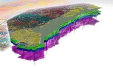 Carte 3D de la plaine d'Alsace et du massif des Vosges