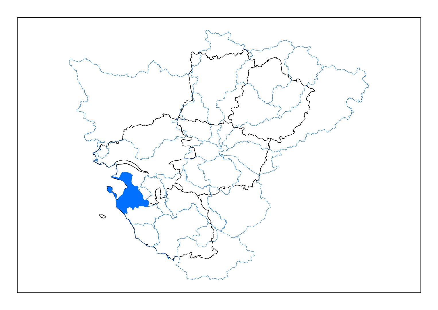 carte de situation Baie de Bourgneuf