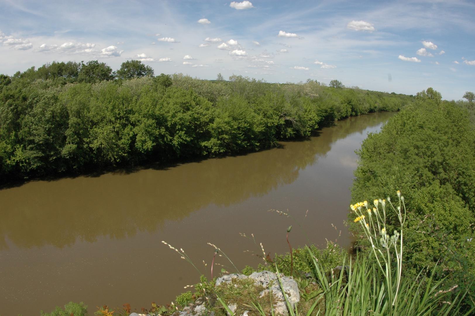 Figure 6 - L'Adour depuis le mur de Bédat