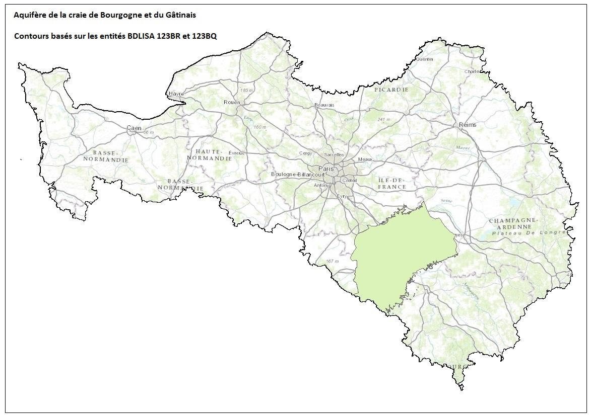 Aquifère de la craie de Bourgogne et du Gatinais
