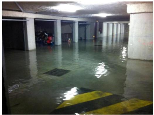Inondation du sous-sol d’un bâtiment Saint-Paul-de-Varces (38) (© J. Richy)