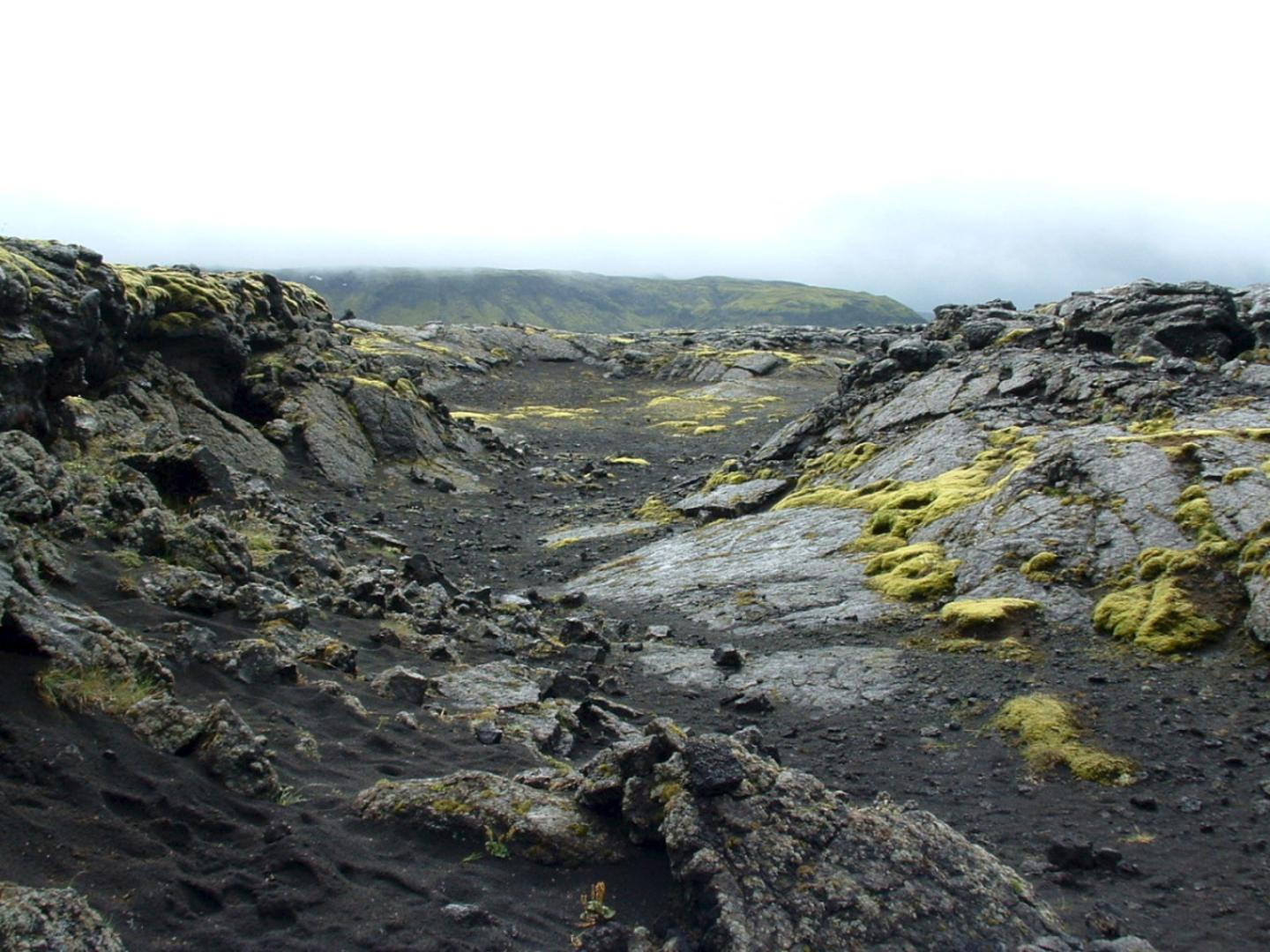 Paysage lunaire d'Islande